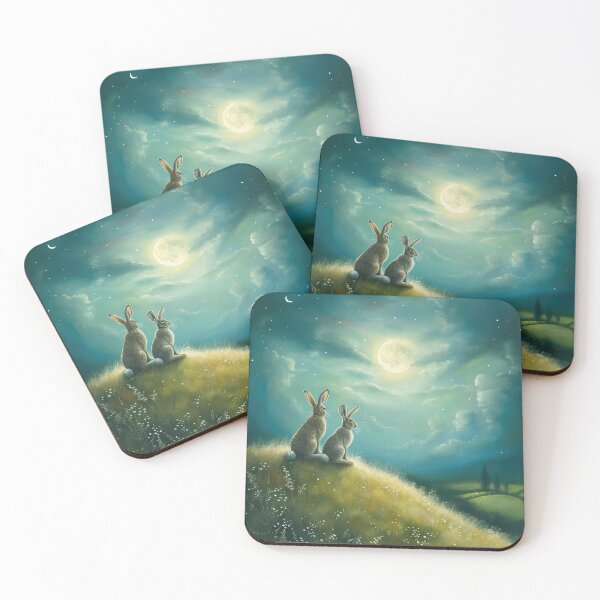 Item preview, Hares on a Hill designed and sold by thewandswant.