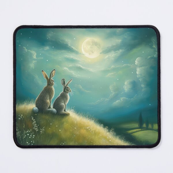 Item preview, Hares on a Hill designed and sold by thewandswant.