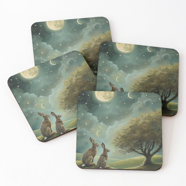 Item preview, Hares on a Hill designed and sold by thewandswant.