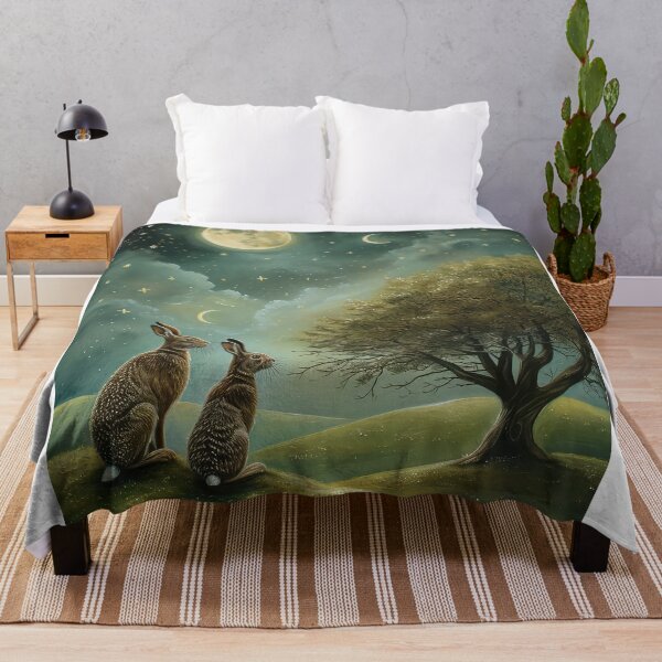 Item preview, Hares on a Hill designed and sold by thewandswant.