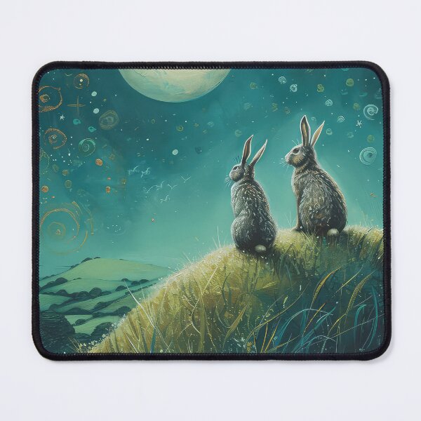Item preview, Hares on a Hill designed and sold by thewandswant.