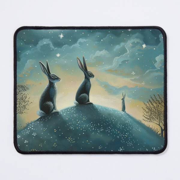 Item preview, Hares on a Hill designed and sold by thewandswant.
