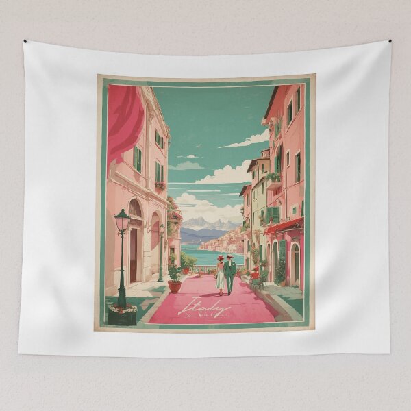 Item preview, Valentines Day Italian Couple Tourism Vintage Poster designed and sold by TravelersGems.
