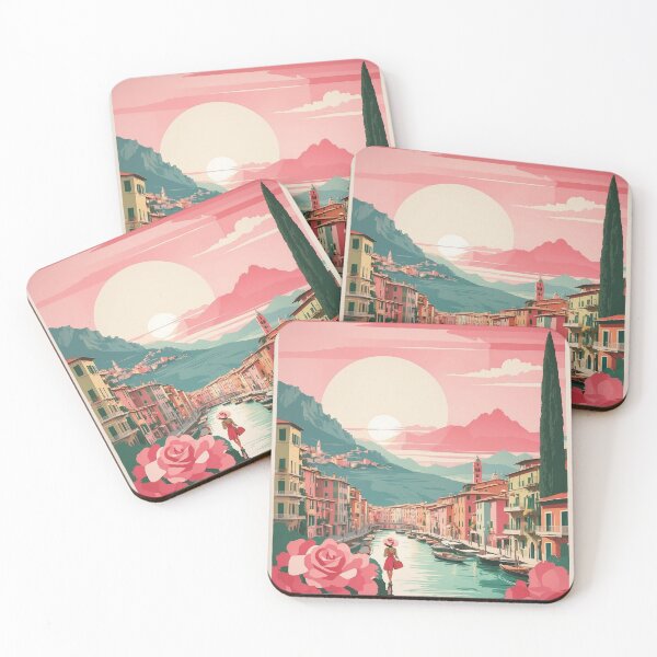 Item preview, Valentines Day Italian Sunset Tourism Vintage Poster designed and sold by TravelersGems.