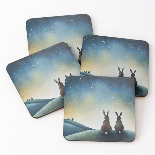 Item preview, Hares on a Hill designed and sold by thewandswant.