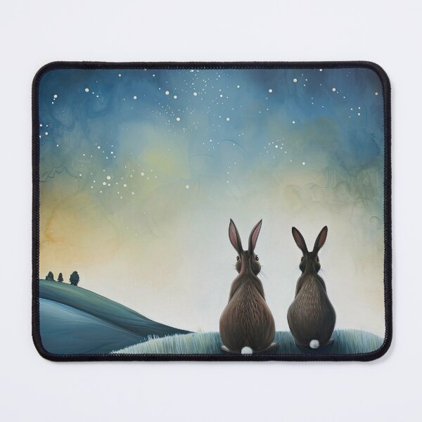 Item preview, Hares on a Hill designed and sold by thewandswant.