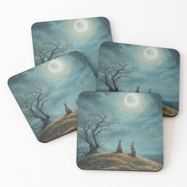 Item preview, Hares on a Hill designed and sold by thewandswant.