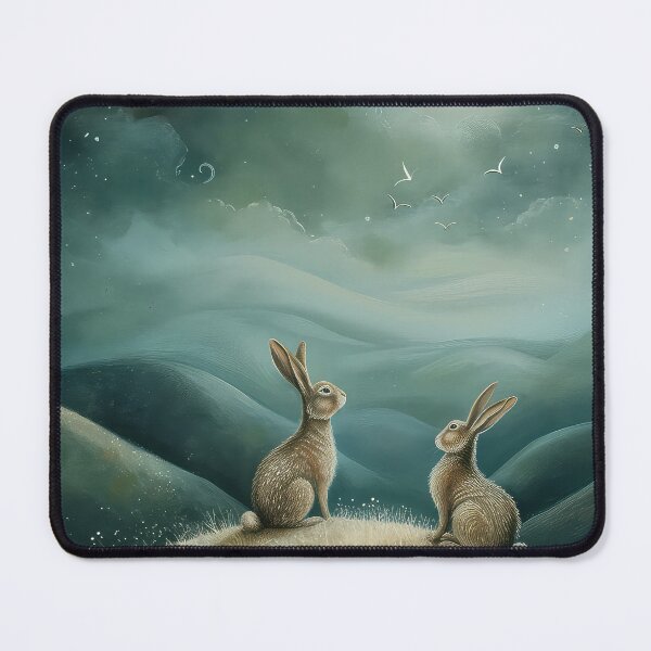 Item preview, Hares on a Hill designed and sold by thewandswant.