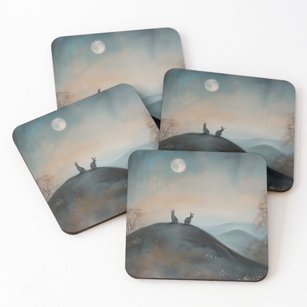 Item preview, Hares on a Hill designed and sold by thewandswant.