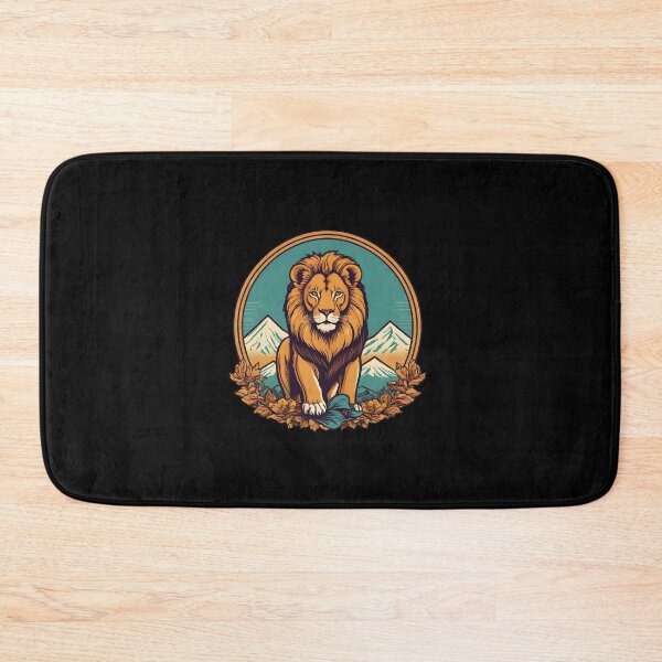 Item preview, Majestic Lion Mountain Illustration designed and sold by DotsAndDesigns.