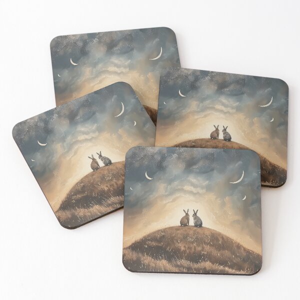 Item preview, Hares on a Hill designed and sold by thewandswant.