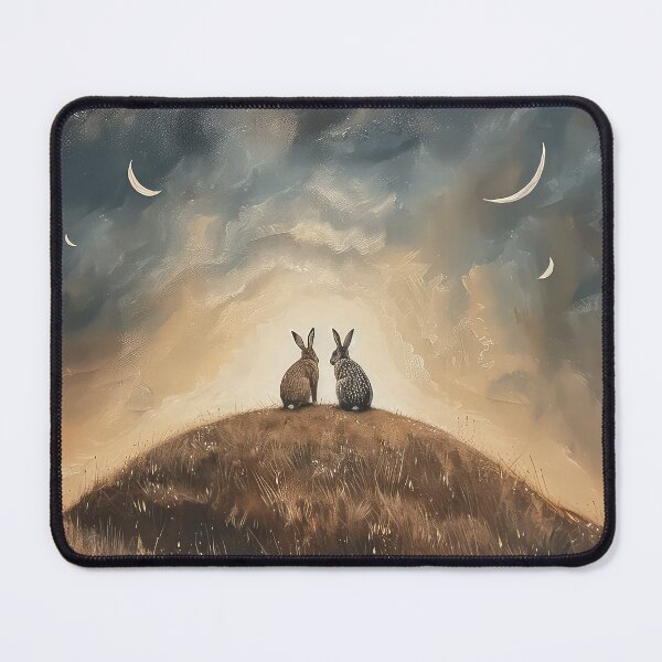 Item preview, Hares on a Hill designed and sold by thewandswant.