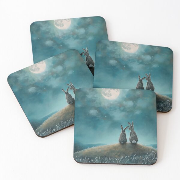 Item preview, Hares on a Hill designed and sold by thewandswant.
