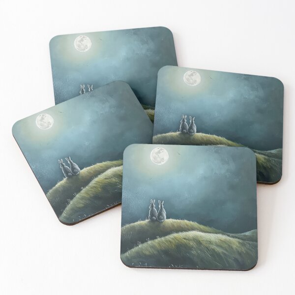 Item preview, Hares on a Hill designed and sold by thewandswant.