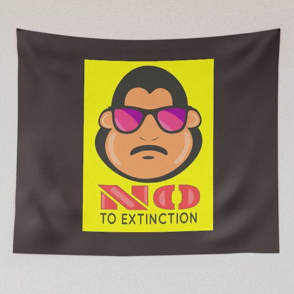 Item preview, No To Extinction Save Gorillas designed and sold by SwailemPlanet.
