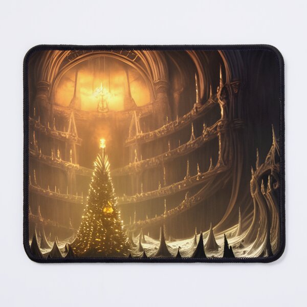 Item preview, Majestic Winter Solstice - Enchanted Festive Hall designed and sold by artwaves.