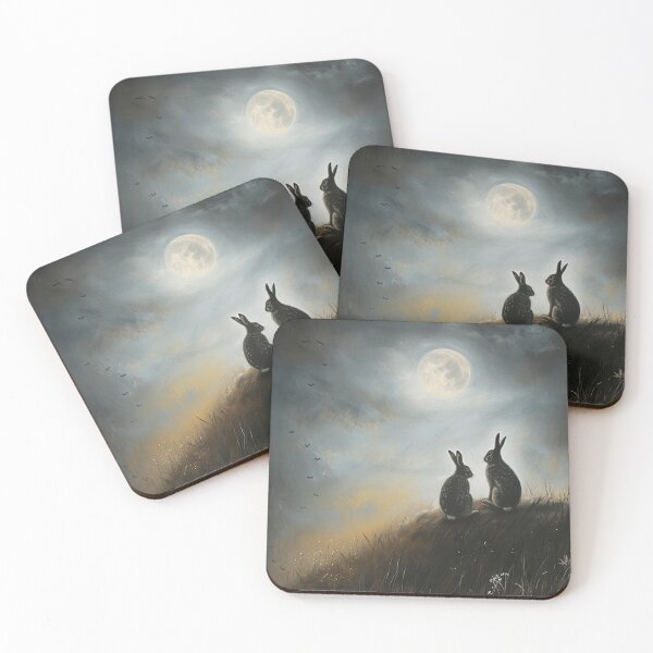 Item preview, Hares on a Hill designed and sold by thewandswant.