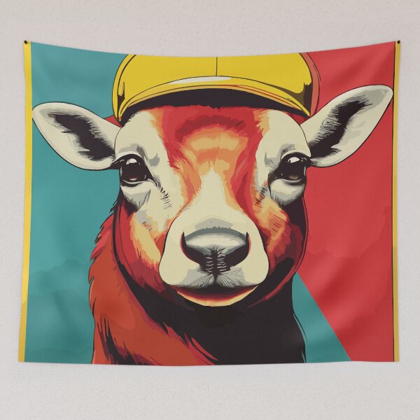 Item preview, Deer with Hat Pop Art designed and sold by PixelPerfectPOD.