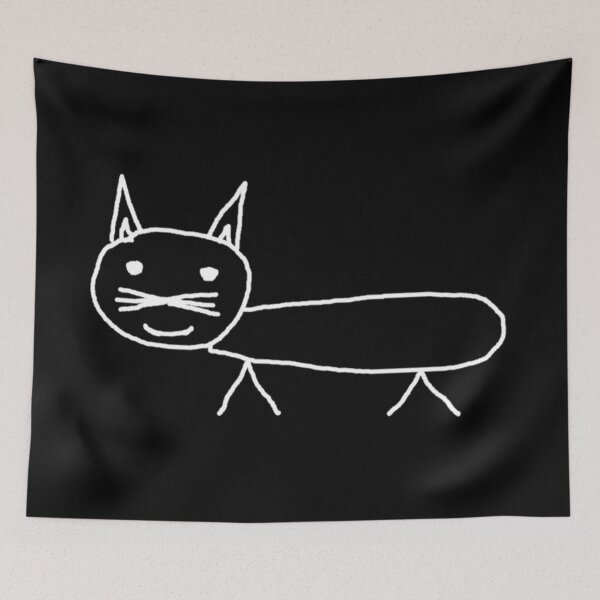 Item preview, Funny cat - Playful Doodle Art designed and sold by Sovi14.