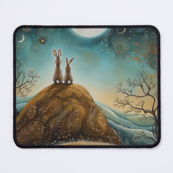 Item preview, Hares on a Hill designed and sold by thewandswant.