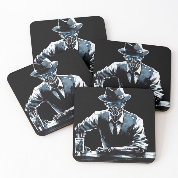 Item preview, Cyberpunk Noir Bartender designed and sold by RESToRAPTOR.