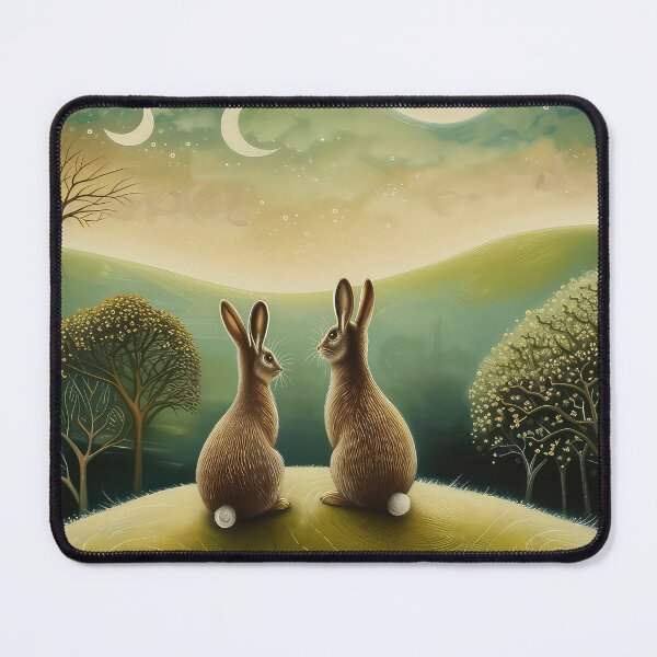 Item preview, Hares on a Hill designed and sold by thewandswant.