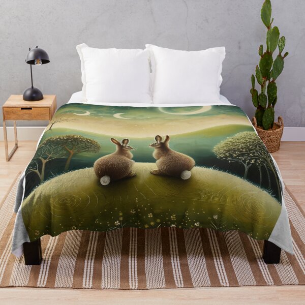 Item preview, Hares on a Hill designed and sold by thewandswant.