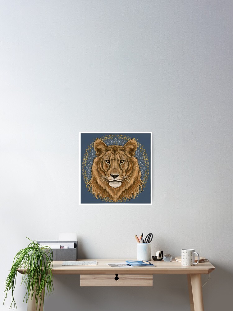 Thumbnail 2 of 3, Poster, Mighty Lion designed and sold by Game-Graphics.