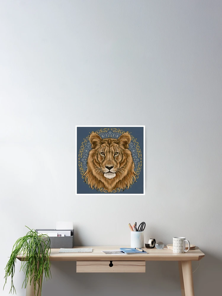 Thumbnail 2 of 3, Poster, Mighty Lion designed and sold by Game-Graphics.