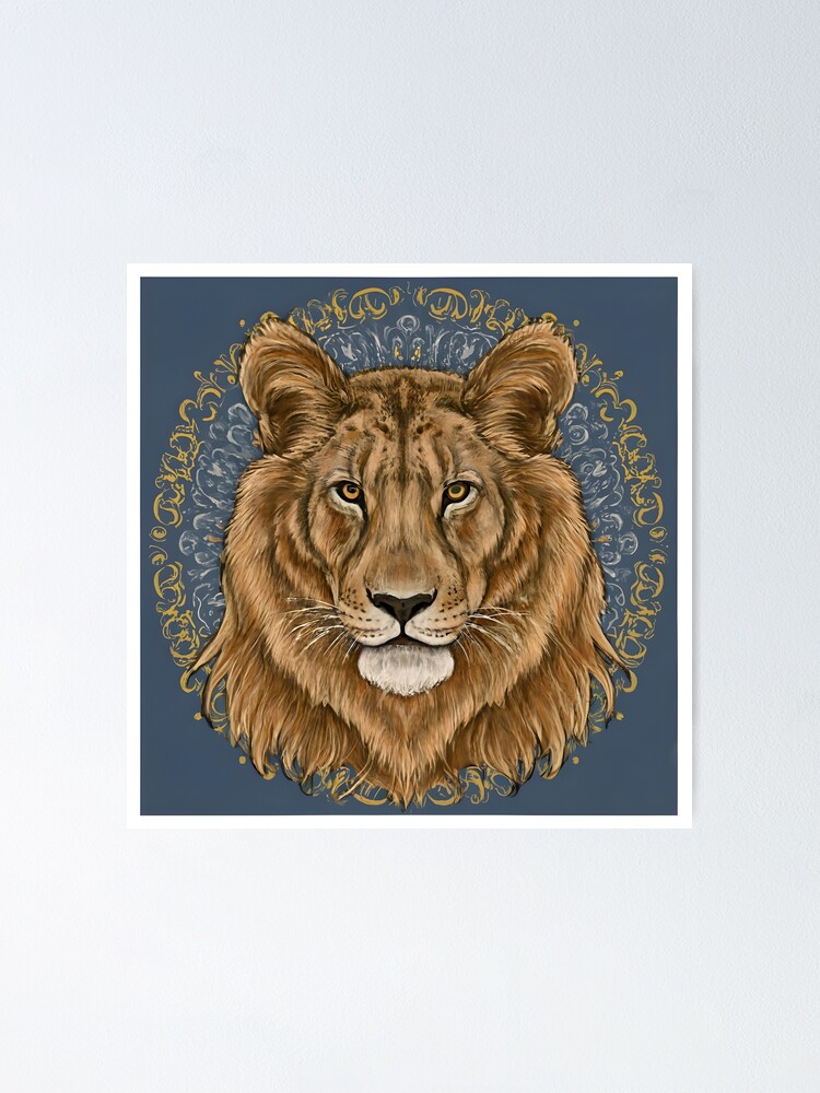 Thumbnail 1 of 3, Poster, Mighty Lion designed and sold by Game-Graphics.