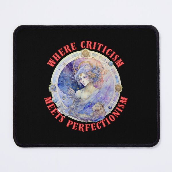 Item preview, Where Criticism Meets Perfectionism. virgo astrology designed and sold by ZodiacWonders.