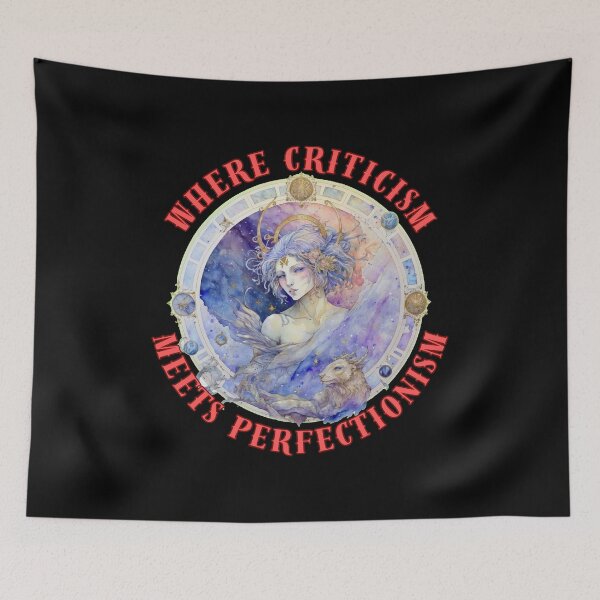Item preview, Where Criticism Meets Perfectionism. virgo astrology designed and sold by ZodiacWonders.