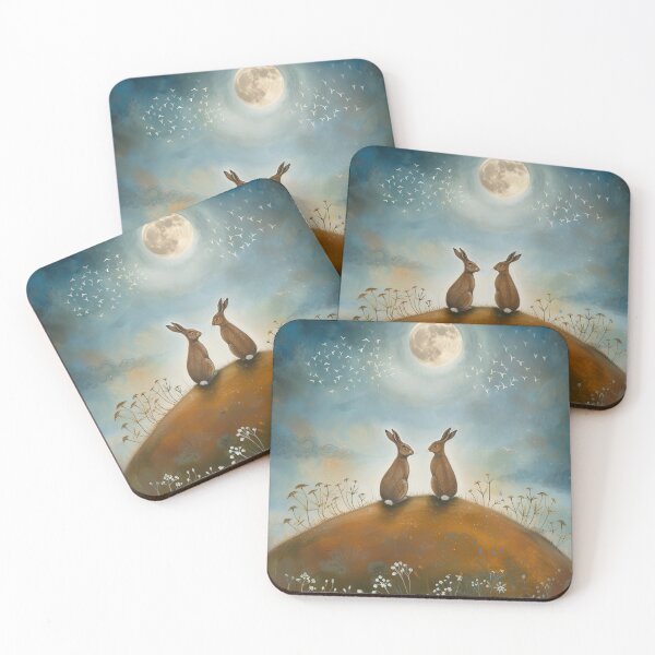 Item preview, Hares on a Hill designed and sold by thewandswant.