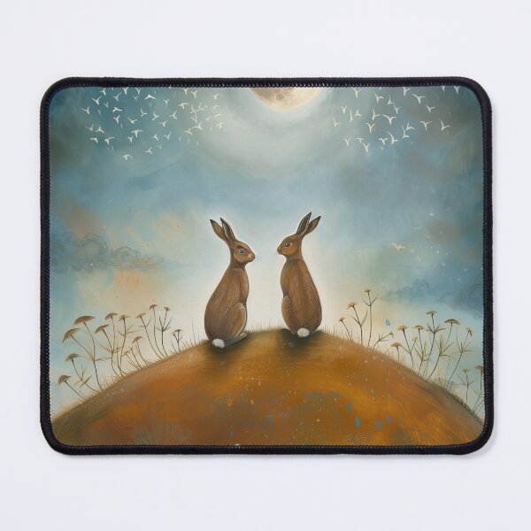 Item preview, Hares on a Hill designed and sold by thewandswant.