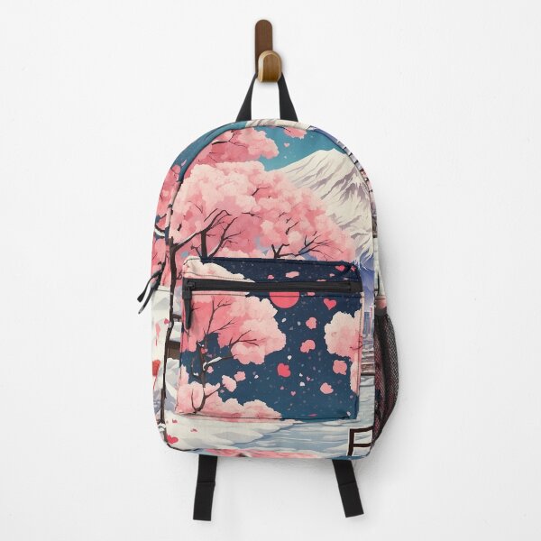 Item preview, Valentines Day Japan Cherry Blossoms Mount Fuji Tourism Vintage Poster designed and sold by TravelersGems.