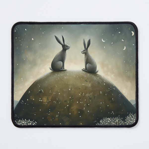 Item preview, Hares on a Hill designed and sold by thewandswant.