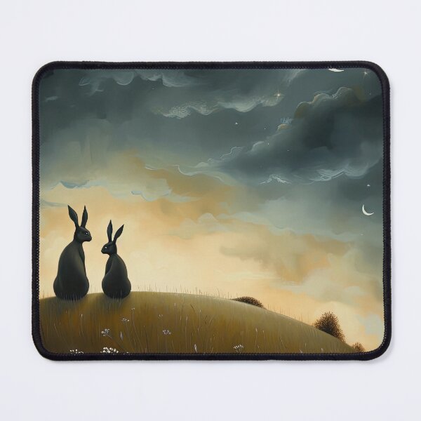 Item preview, Hares on a Hill designed and sold by thewandswant.