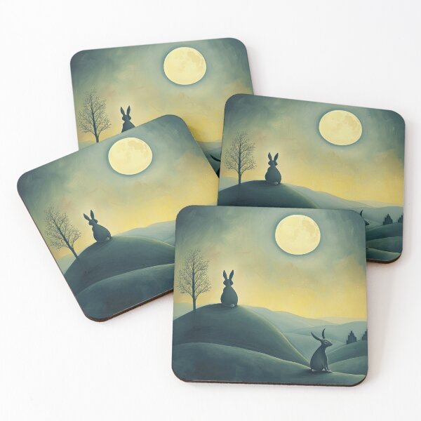Item preview, Hares on a Hill designed and sold by thewandswant.