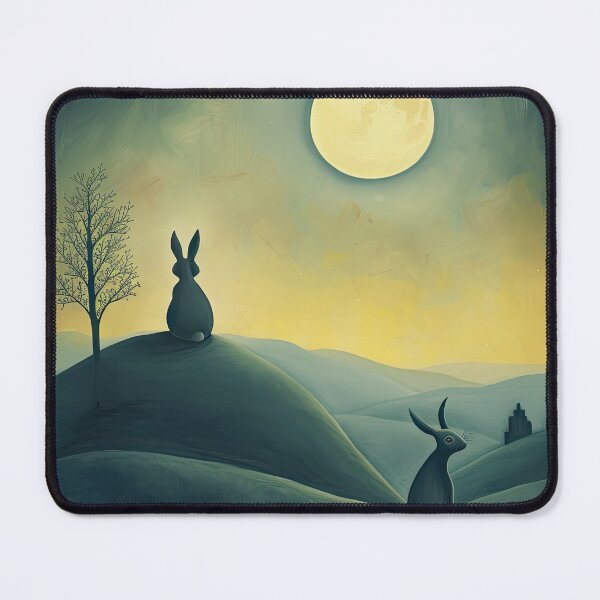 Item preview, Hares on a Hill designed and sold by thewandswant.
