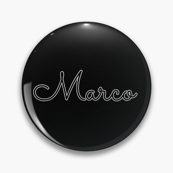 Item preview, Writing Marco Name Label (Black) designed and sold by NormadWorld.