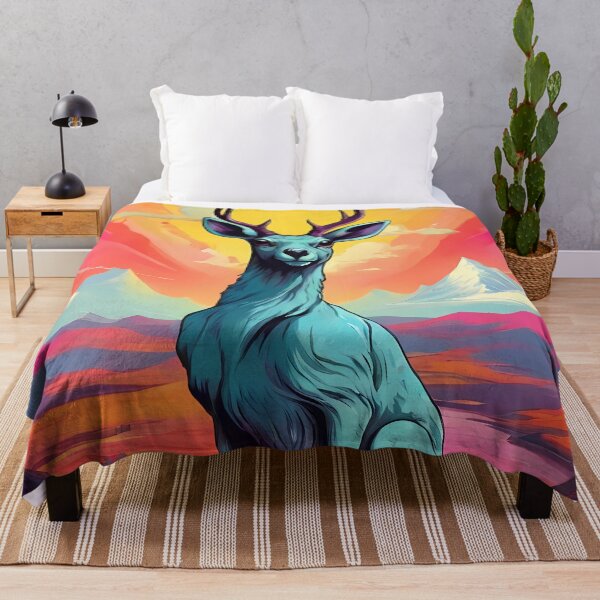 Item preview, Colourful Deer Pop Art designed and sold by PixelPerfectPOD.