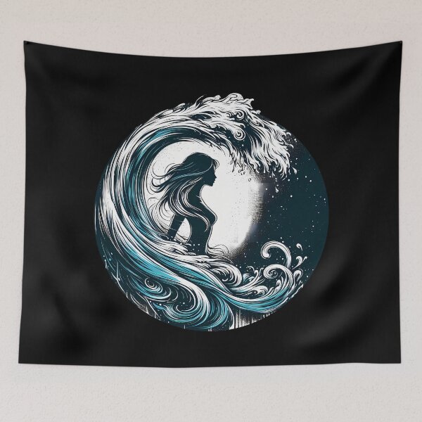 Item preview, Water Element Woman, Ai Generated Art  designed and sold by ACC .
