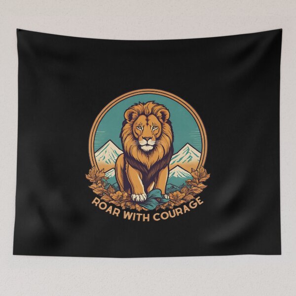 Item preview, Roar with courage designed and sold by DotsAndDesigns.