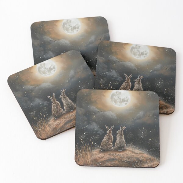 Item preview, Hares on a Hill designed and sold by thewandswant.