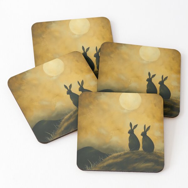 Item preview, Hares on a Hill designed and sold by thewandswant.