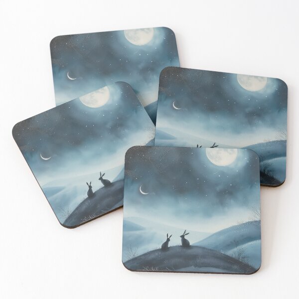 Item preview, Hares on a Hill designed and sold by thewandswant.