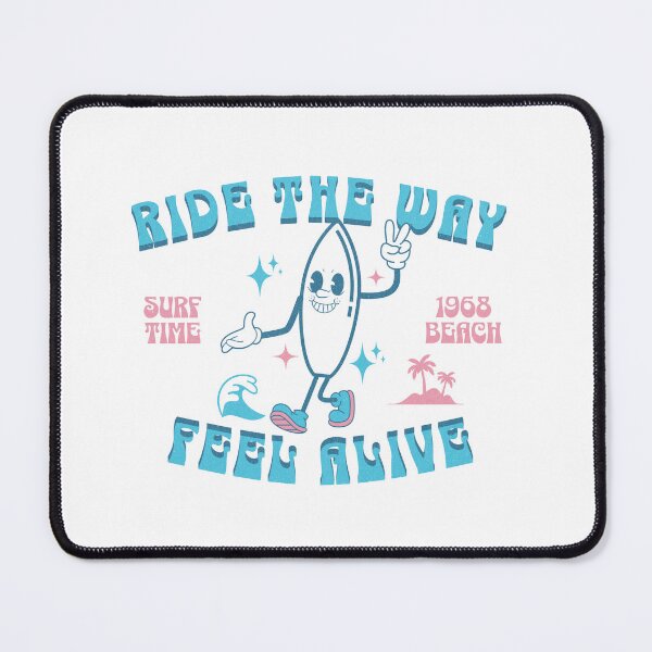Item preview, Ride The Way vintage surfing illustration designed and sold by drawlinershop.