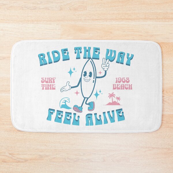 Item preview, Ride The Way vintage surfing illustration designed and sold by drawlinershop.