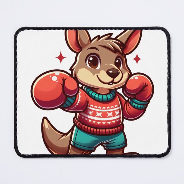 Item preview, cartoon kangaroo is boxing wearing a sweater designed and sold by MzulhilmiZam.