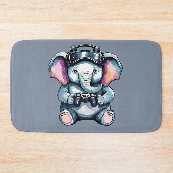 Item preview, Elephant playing game with virtual reality glasses designed and sold by Firas Aljazzar.